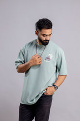 Oversized T-Shirt : Chest And Back Art Print