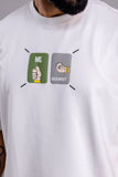 Oversized T-Shirt : Slogan Print