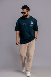 Oversized T-Shirt : Slogan Print