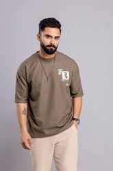 Oversized T-Shirt : Textured with Print