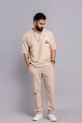 Oversized T-Shirts : Textured With Embroidery Design