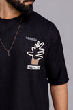 Oversized T-Shirts : Textured With Embroidery Design
