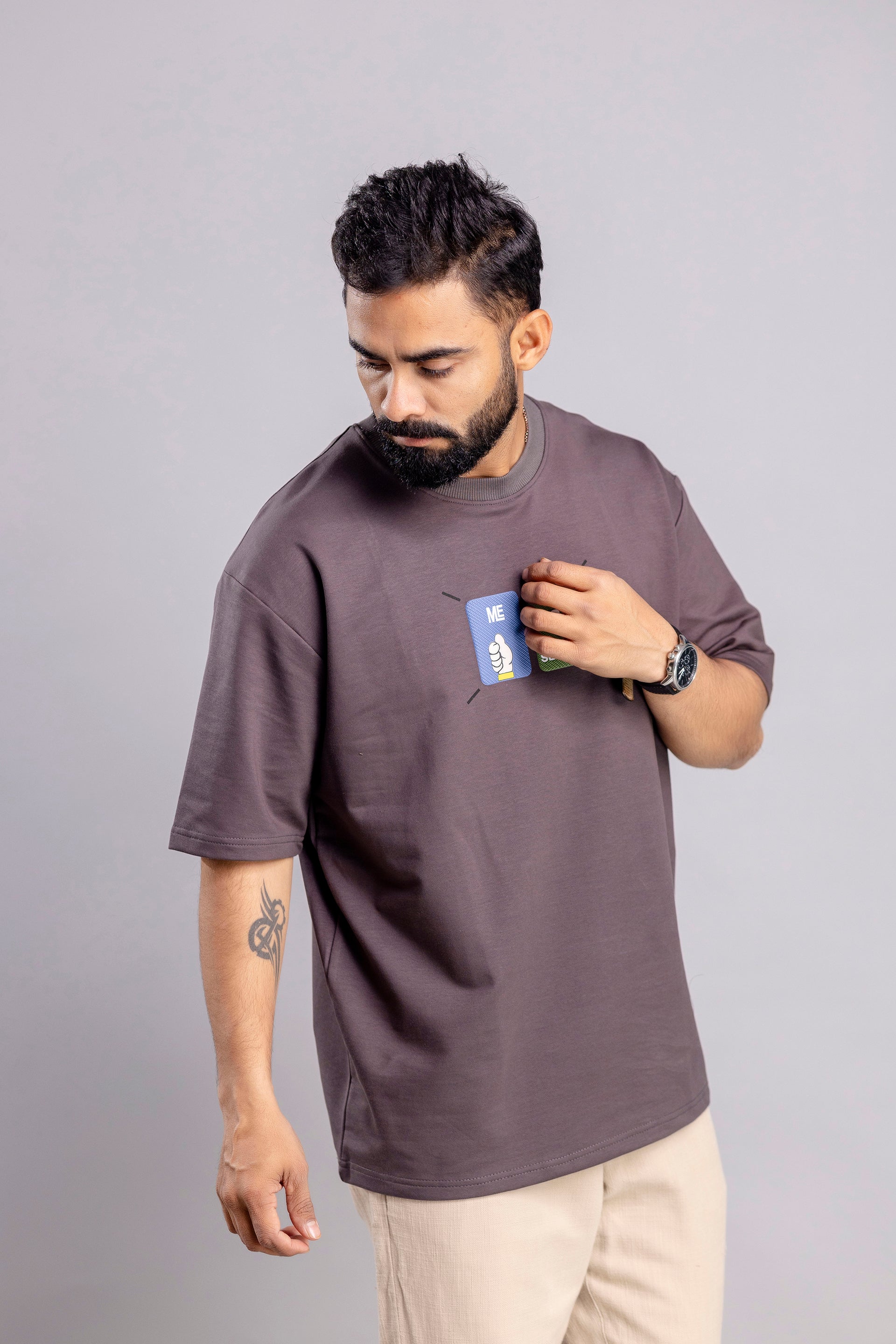 Oversized T-Shirts : Chest And Back Print